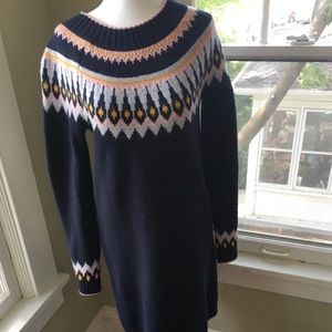 Boden Fair Isle sweater dress.